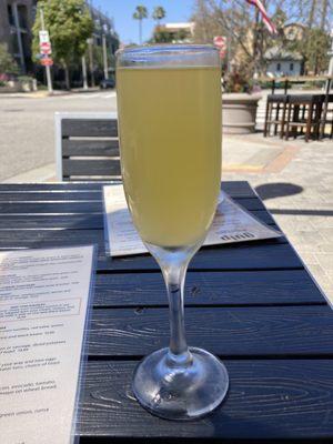 $3.95 mimosa served certain hours on the weekend