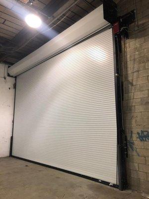 New roll up commercial garage door