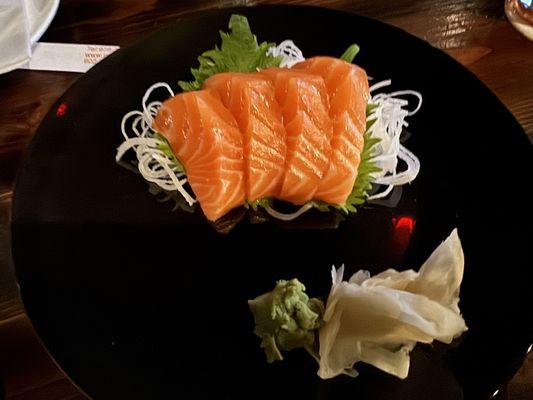 Salmon sashimi