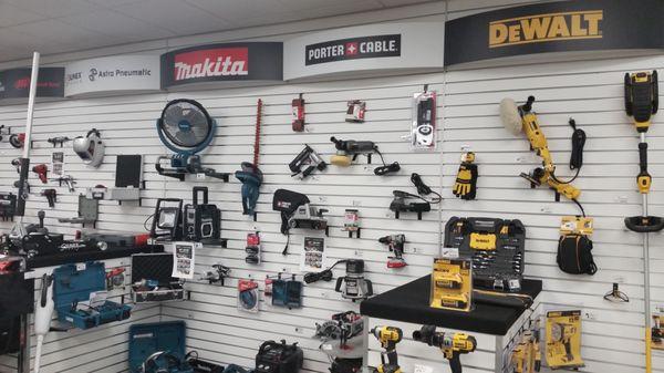 All you favorite tool brands such as Makita, Porter Cable, Dewalt.. and Much More!