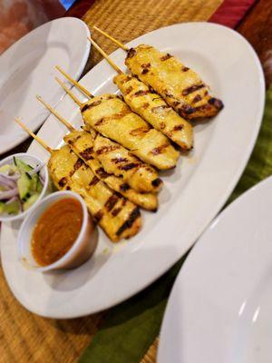 Chicken Satay. Average.