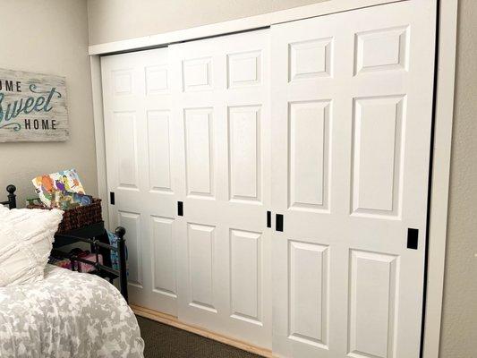 Extended closet doors