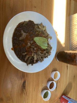 Seasonal Bowl with steak (no rice, no cheese... I know I'm a monster)