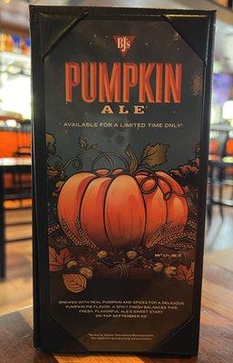 The closest we got to pumpkin ale.