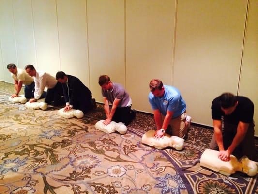 CPR/first aid class at the Montage Laguna Beach 06/30/2015