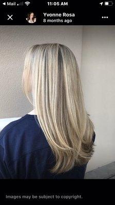 Beautiful platinum highlights