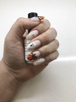 Cute Halloween nails by Trish