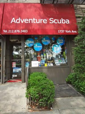 Our storefront! Come visit us at 1737 York Avenue or on the web at www.adventurescubany.com