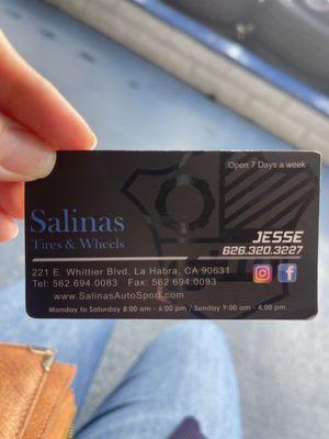 Contact information--Jesse