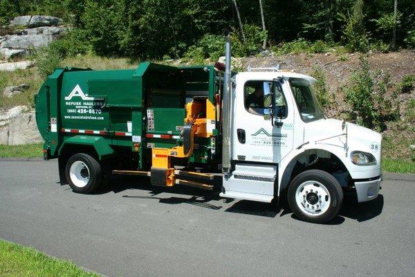 Our Fleet utilizes State of the Art Fully Automated Vehicles to Keep your Trash Secure, Properly Disposed of & your Containers Safe!