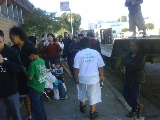 Vaccination time--waiting in line