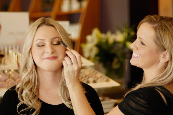 Flawless make-up application with Jane Iredale cosmetics.