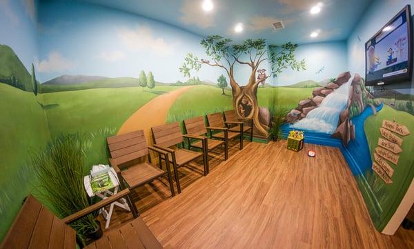 Kid friendly play room