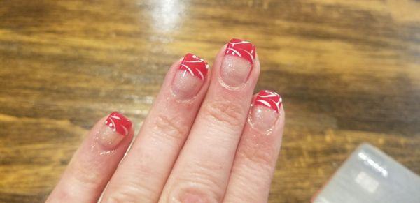 My December Christmas holiday nails