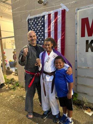 Ranking up - picture with Hanshi