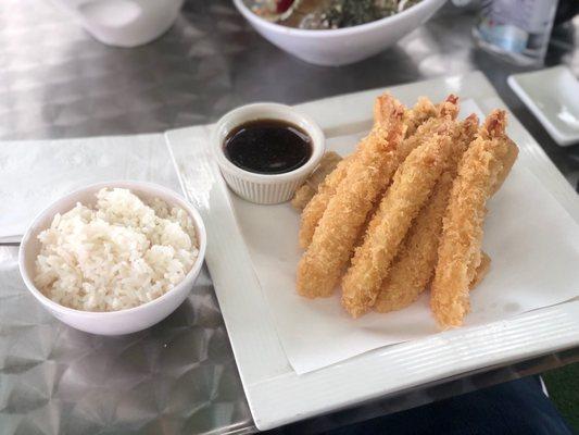 Shrimp and Vegetable Tempura entree