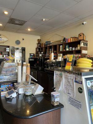 inside the counter area is pretty neat and clean. They have good selection of teas and other drinks.