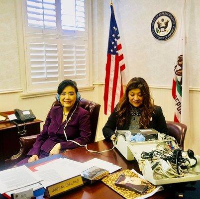 Dr. Norma and Congresswoman Judy Chu.  A comprehensive hearing test should be part of your physical exam