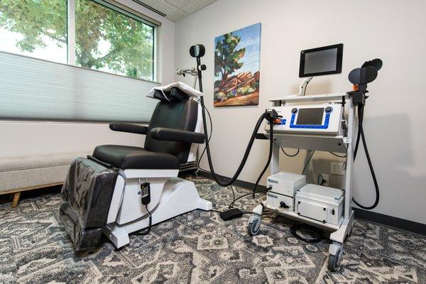 Transcranial Magnetic Stimulation is a comfortable, private suite.