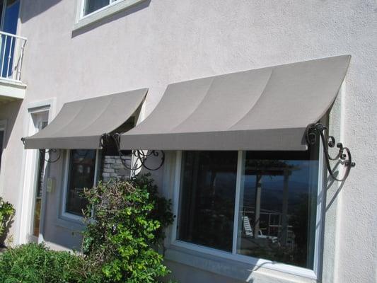 From traditional to modern, our custom-designed window awnings are available in a wide range of styles and fabric types.