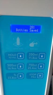 281 plastic bottles saved in only 5 days! #flowater @myflowater