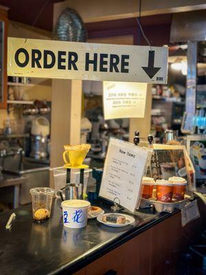 ordering counter - with the Malaysian style charm