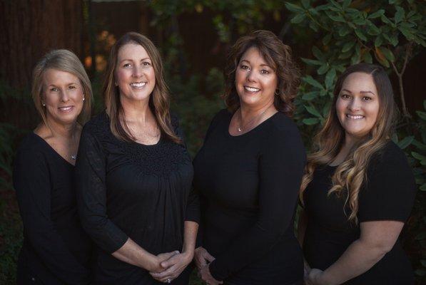 Dental Hygienists Becky, Yavette, Connie & Richelle