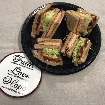 Sandwiches made to order. How about a Triple Decker Club Sandwich?