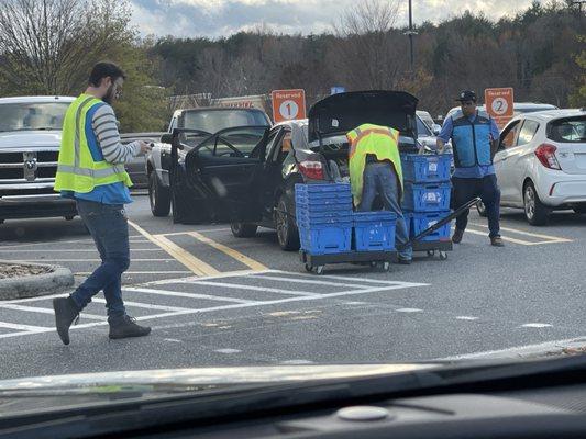 Order ahead and have them bring your items to your car.