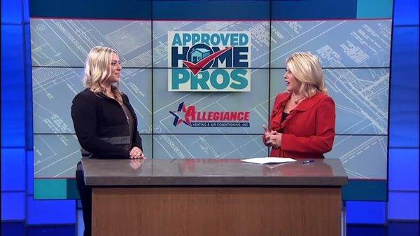 Allegiance is a member of the Approved Home Pro's show! Follow our social media to keep tabs on when Sarah will be on TV!