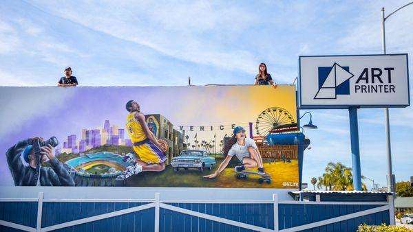 LA inspired mural by the talented Gustavo Zermeño Jr!