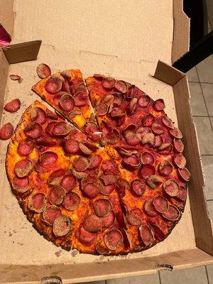 Pepperoni pizza