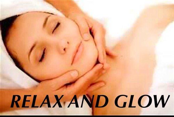 JUST GLOW: microdermabrasion steam extraction moisturizing masque head, neck, shoulder massage, serum, SPF moisturizer Yelp price $110