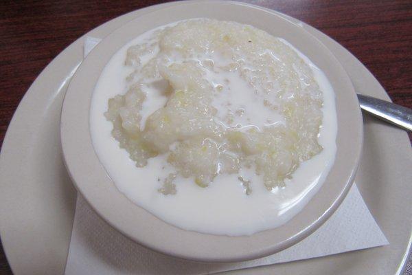 Love grits with 1/2 & 1/2 ...hold the butter!