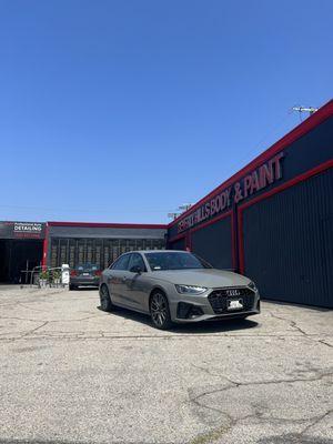 Audi S4 at the bodyshop