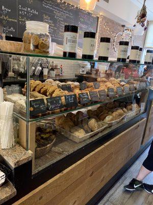 The Counter w/all the delicious pastries.