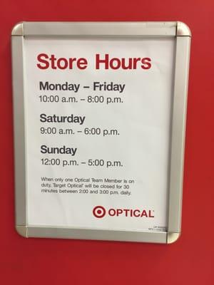 Store hours...However, they don't show up on time. EVER.