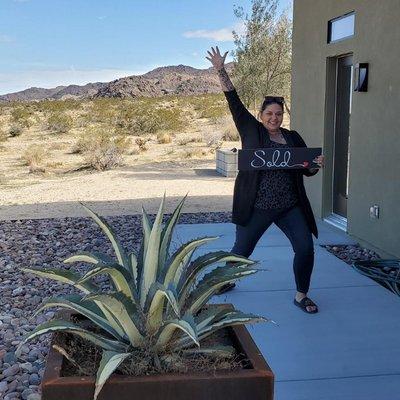 Excited for her Joshua Tree Desert Oasis!