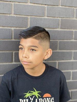 Kids fade haircut by Bryan