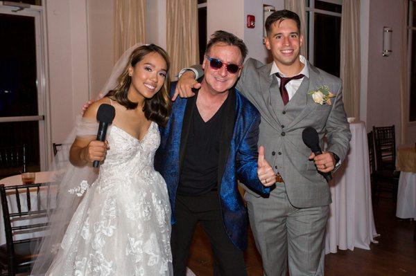 DJ Buddy with the Happy Couple!