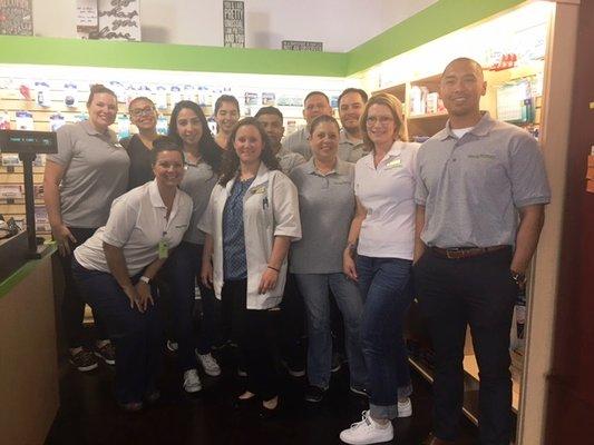 The staff at Valencia Pharmacy!