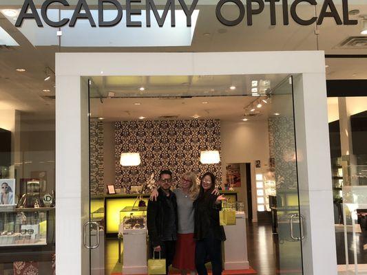 Our BFF of Academy Optical - Nancy. So much fun picking out glasses with her!