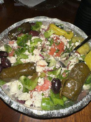 Greek country salad large (no lettuce)