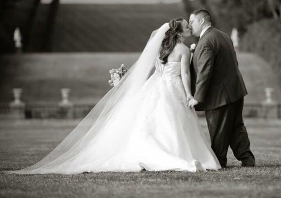 My amazing custom cathedral veil--thank you for making my dream come true!