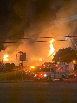 My apartment building blazing at 3am, it's 6pm the same day and I'm now safe in a hotel room.