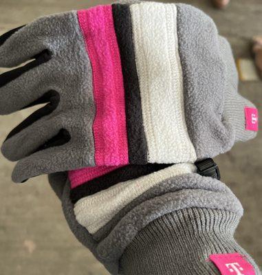 T-Mobile techie gloves!