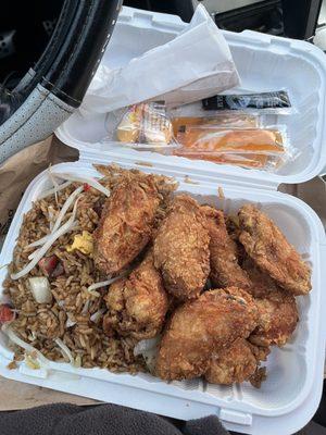 Pork Fried Rice and Chicken Wings  41. Roast Pork Fried Rice 12. Fried Chicken Wings