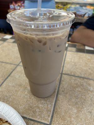 Large Iced Coffee - DIY flavored with Hershey's Chocolate Creamer & Vanilla Coffee