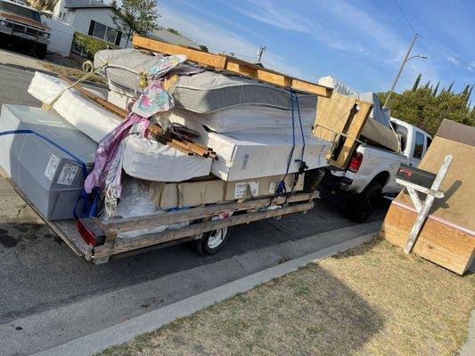 Loaded up and headed to the dump!