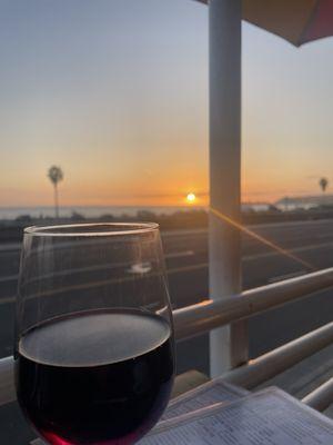 House Pinot Noir (Always Rotating) and Beautiful View